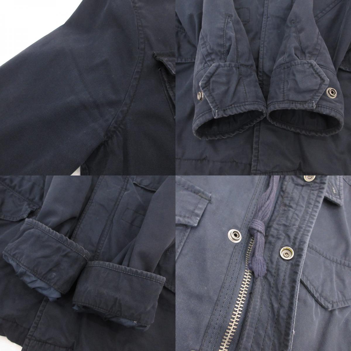 【中古】Abercrombie&Fitch | アバークロンビーアンドフィッチ ミリタリージャケット ネイビー サイズ:S