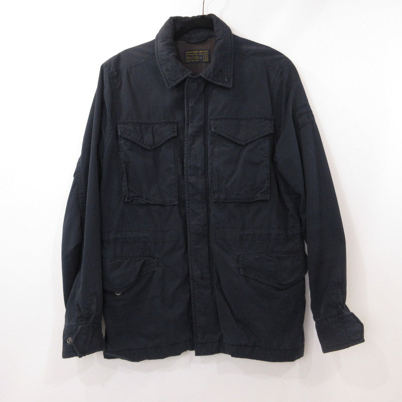 【中古】Abercrombie&Fitch | アバークロンビーアンドフィッチ ミリタリージャケット ネイビー サイズ:S