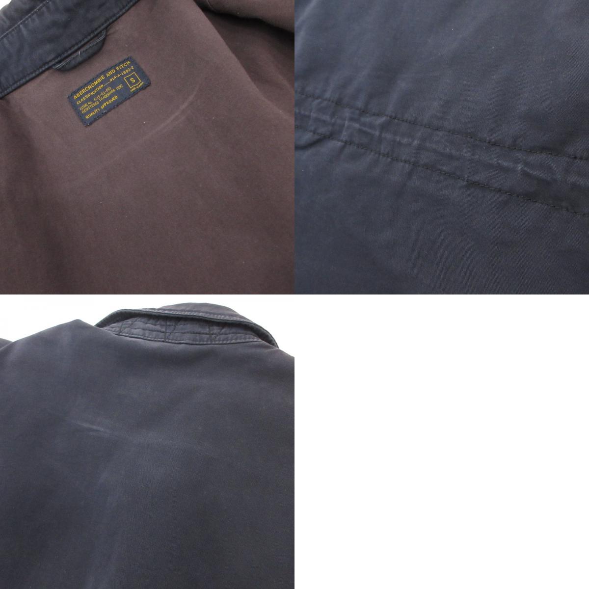 【中古】Abercrombie&Fitch | アバークロンビーアンドフィッチ ミリタリージャケット ネイビー サイズ:S