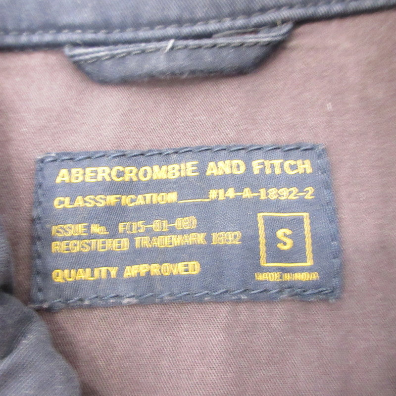 【中古】Abercrombie&Fitch | アバークロンビーアンドフィッチ ミリタリージャケット ネイビー サイズ:S