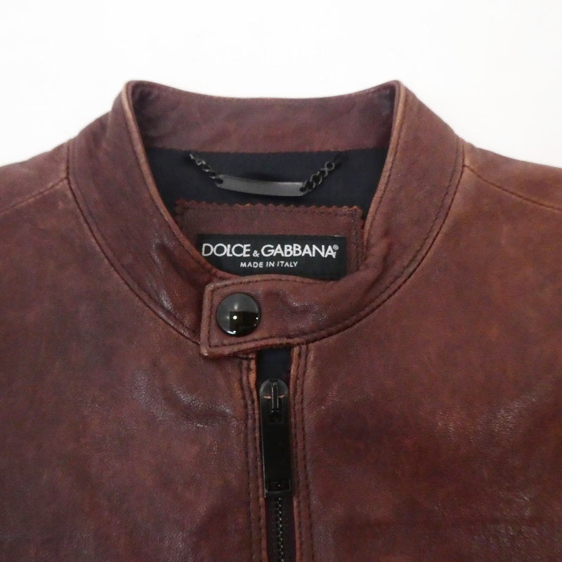 【中古】DOLCE & GABBANA | ドルチェアンドガッバーナ レザー G9K39L/FULQ3 ブラウン サイズ:44