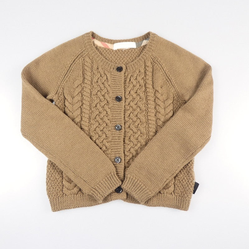 【中古】BURBERRY CHILD | バーバリーチャイルド カーディガン C8N17-635-40 ブラウン