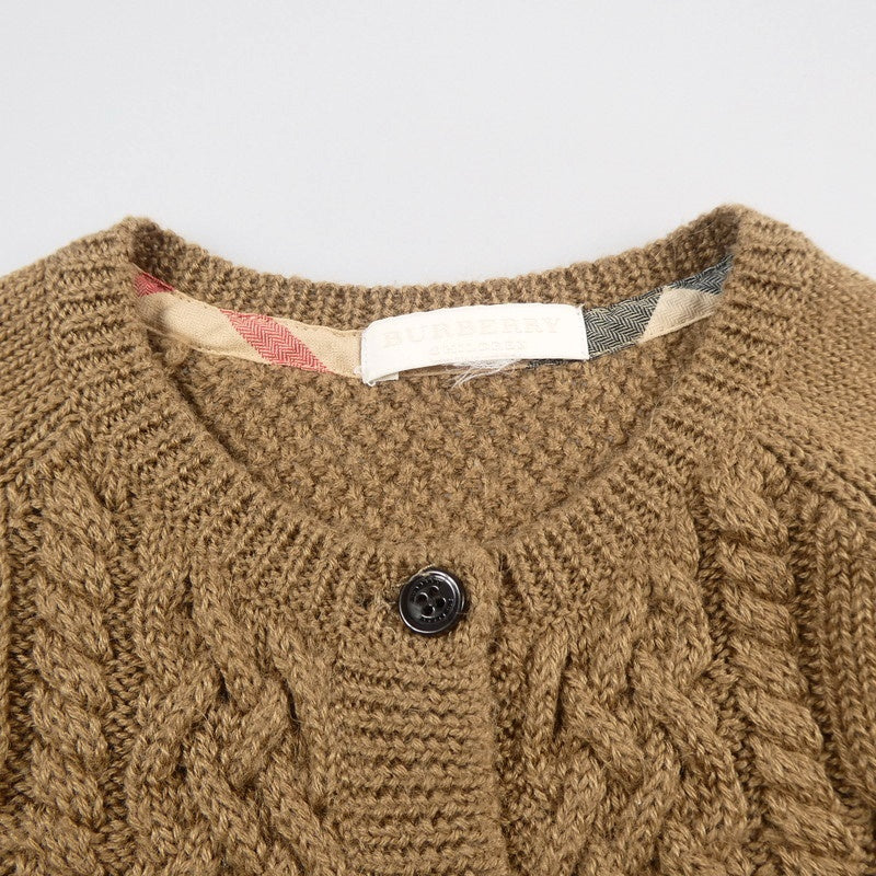 【中古】BURBERRY CHILD | バーバリーチャイルド カーディガン C8N17-635-40 ブラウン