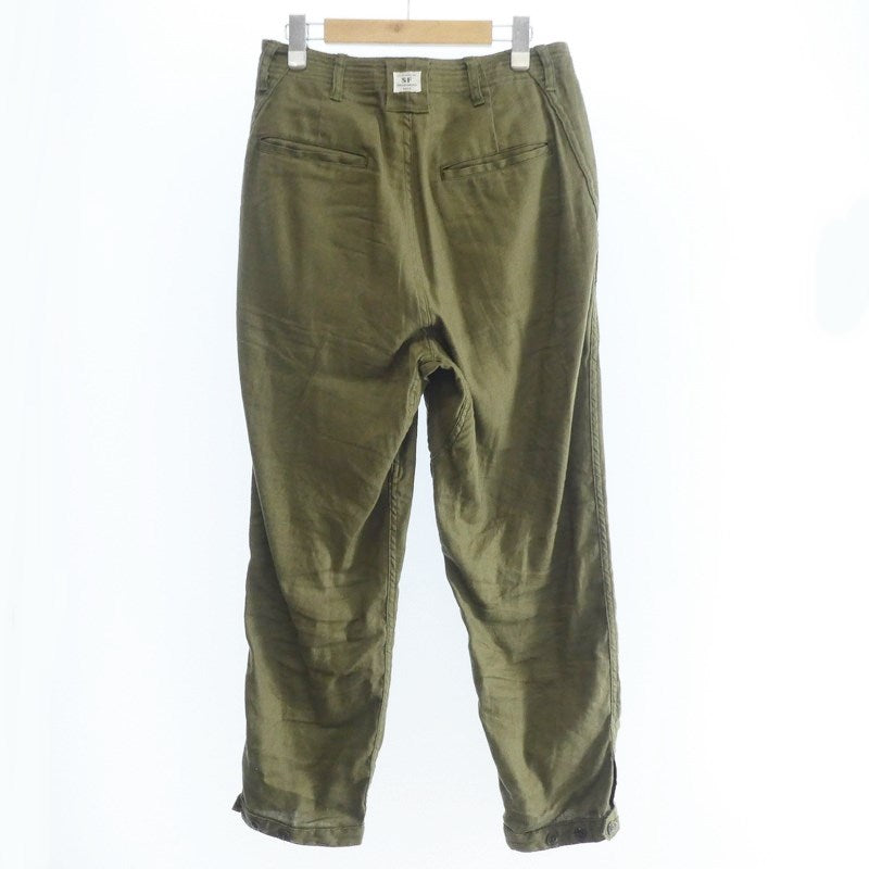 【中古】SASSAFRAS | ササフラス SPRAYER STREAM PANTS パンツ カーキ サイズ:XS