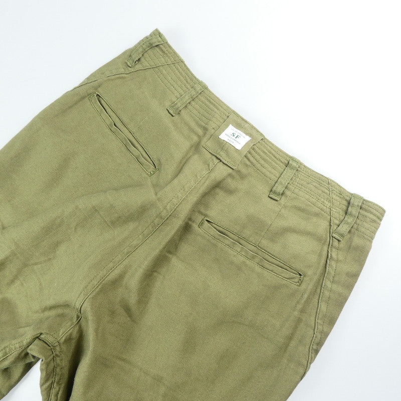 【中古】SASSAFRAS | ササフラス SPRAYER STREAM PANTS パンツ カーキ サイズ:XS
