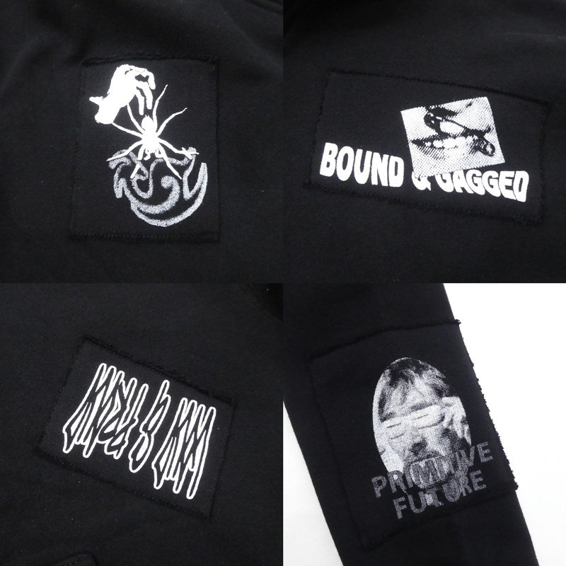 【中古】 CRUST HOODIE パーカー ブラック サイズ:L