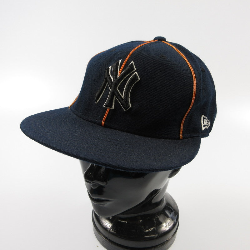 【中古】NEW ERA | ニューエラ NEW YORK YANKEES キャップ 旧ロゴ ネイビー