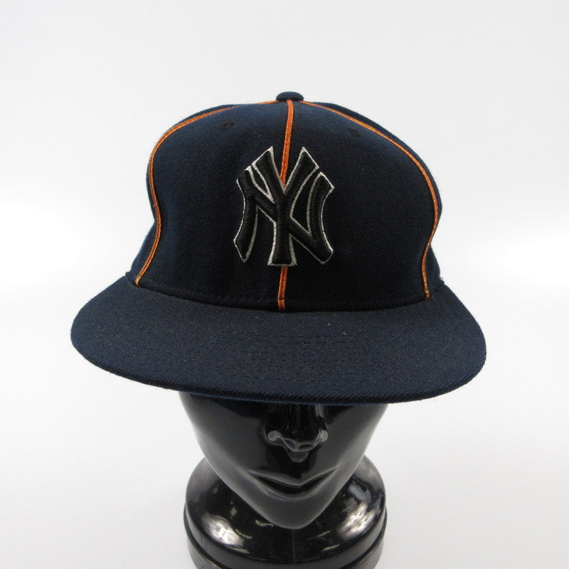 【中古】NEW ERA | ニューエラ NEW YORK YANKEES キャップ 旧ロゴ ネイビー