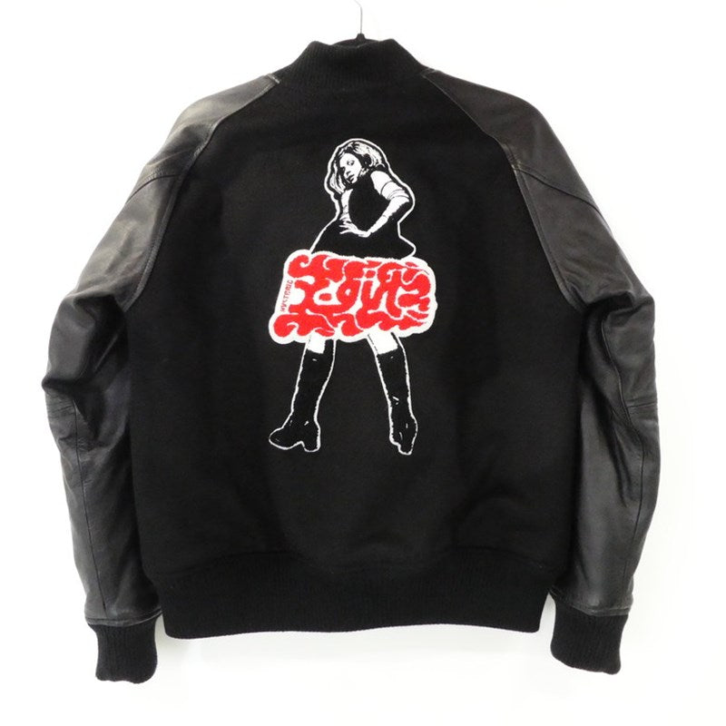 【中古】HYSTERIC GLAMOUR | ヒステリックグラマー VARSITY JACKET スタジャン 05194510 ブラック サイズ:2