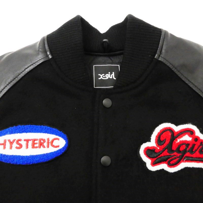 【中古】HYSTERIC GLAMOUR | ヒステリックグラマー VARSITY JACKET スタジャン 05194510 ブラック サイズ:2