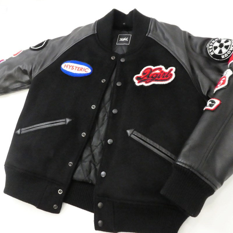 【中古】HYSTERIC GLAMOUR | ヒステリックグラマー VARSITY JACKET スタジャン 05194510 ブラック サイズ:2