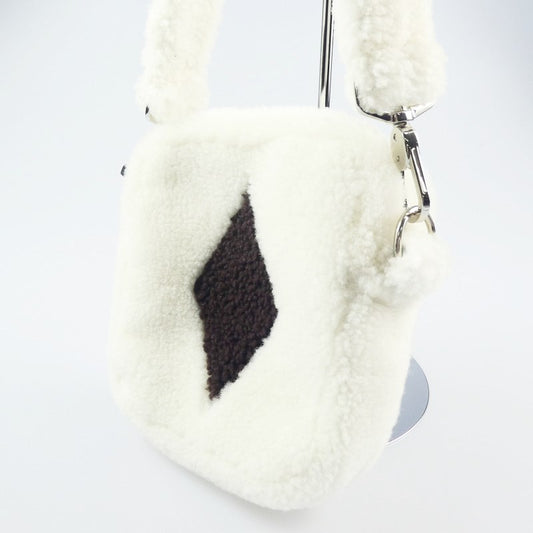 【中古】 Small Shearling Bag With Diamond ショルダーバッグ 2021A/W ホワイト