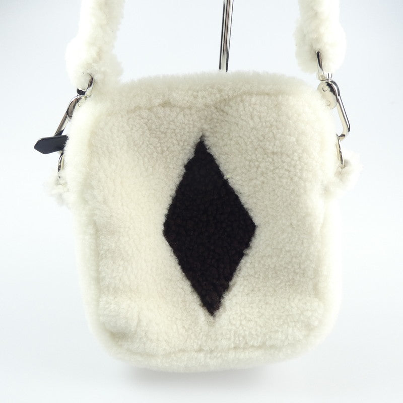 【中古】 Small Shearling Bag With Diamond ショルダーバッグ 2021A/W ホワイト