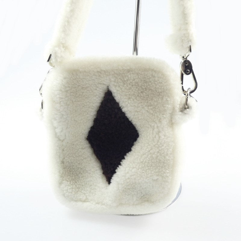 【中古】 Small Shearling Bag With Diamond ショルダーバッグ 2021A/W ホワイト