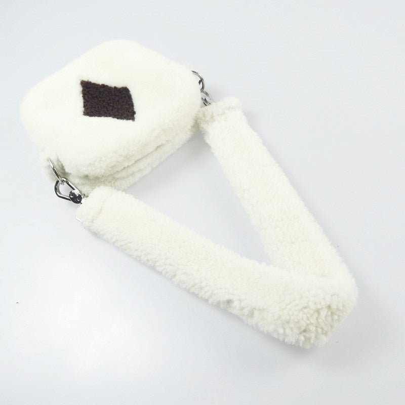 【中古】 Small Shearling Bag With Diamond ショルダーバッグ 2021A/W ホワイト