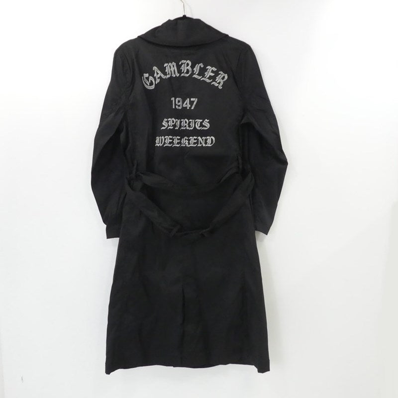 【中古】GANGSTERVILLE(GLAD HAND) | ギャングスタービルギャングスターヴィル BENJAMIN トレンチコート GSV-20-SS-01 ブラック サイズ:S
