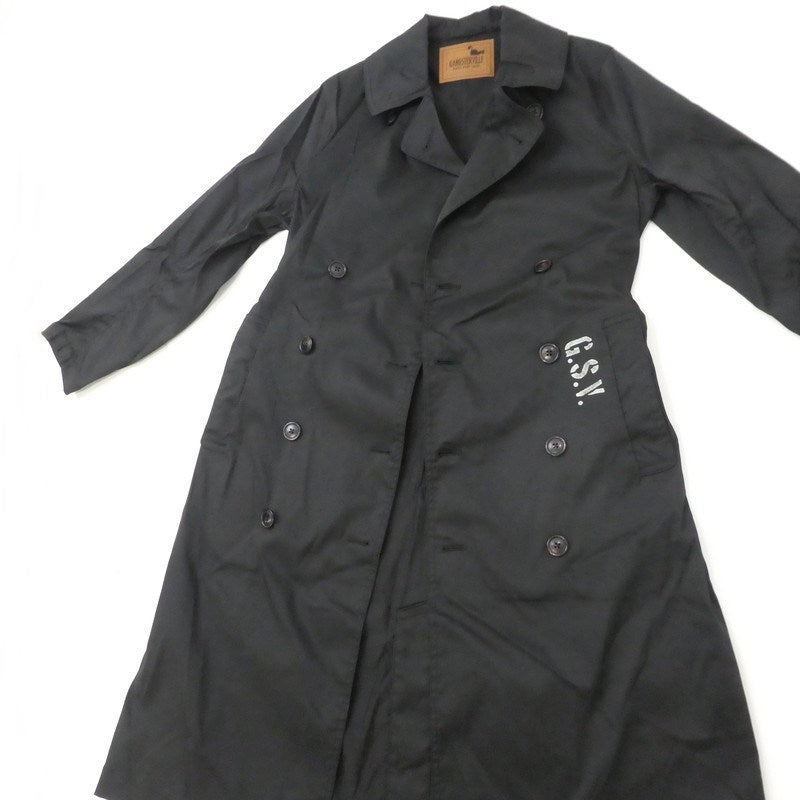 【中古】GANGSTERVILLE(GLAD HAND) | ギャングスタービルギャングスターヴィル BENJAMIN トレンチコート GSV-20-SS-01 ブラック サイズ:S