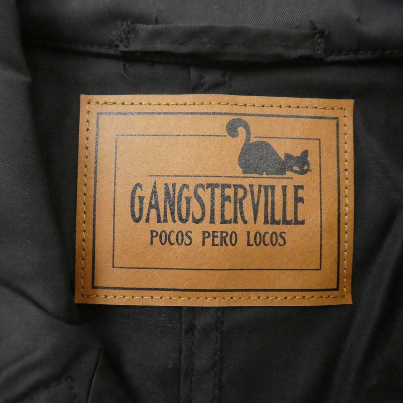 【中古】GANGSTERVILLE(GLAD HAND) | ギャングスタービルギャングスターヴィル BENJAMIN トレンチコート GSV-20-SS-01 ブラック サイズ:S