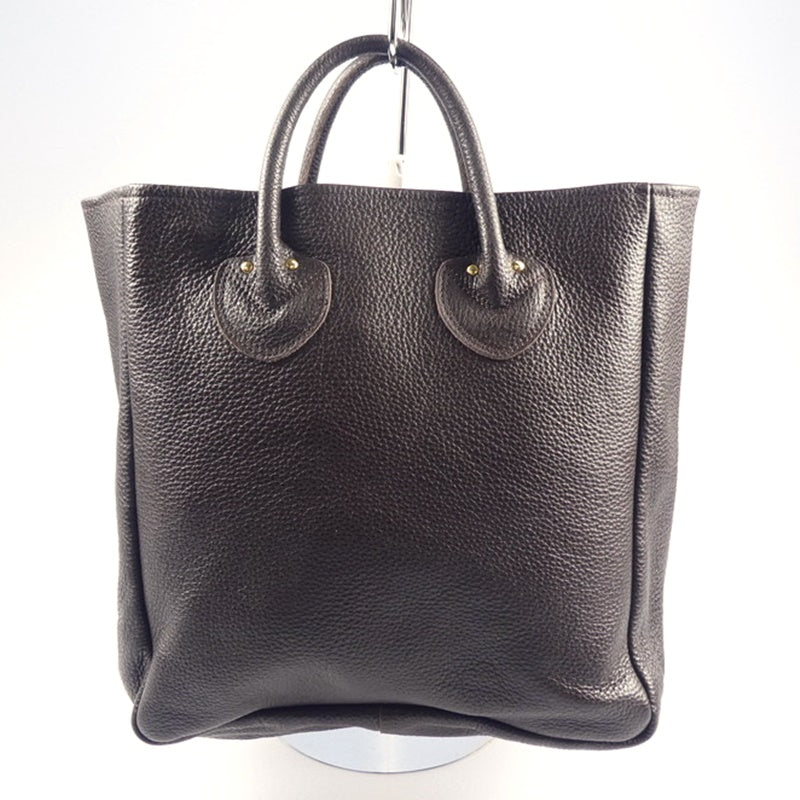 【中古】YOUNG&OLSEN | ヤングアンドオルセン EMBOSSED LEATHER TOTE M トートバッグ ブラウン