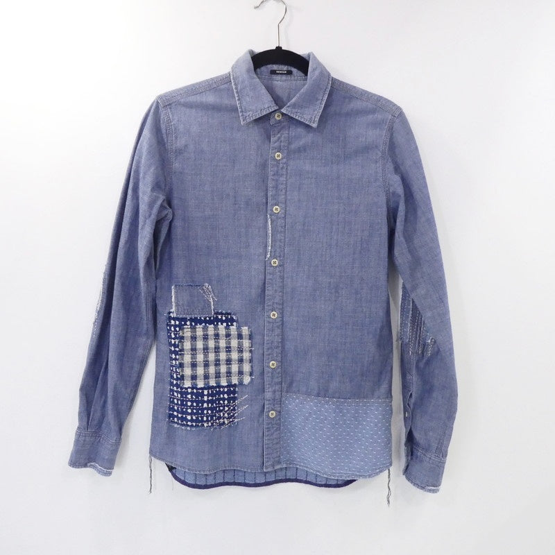 【中古】DENHAM | デンハム FORD BORO SHIRT ASC 長袖シャツ インディゴ サイズ:M