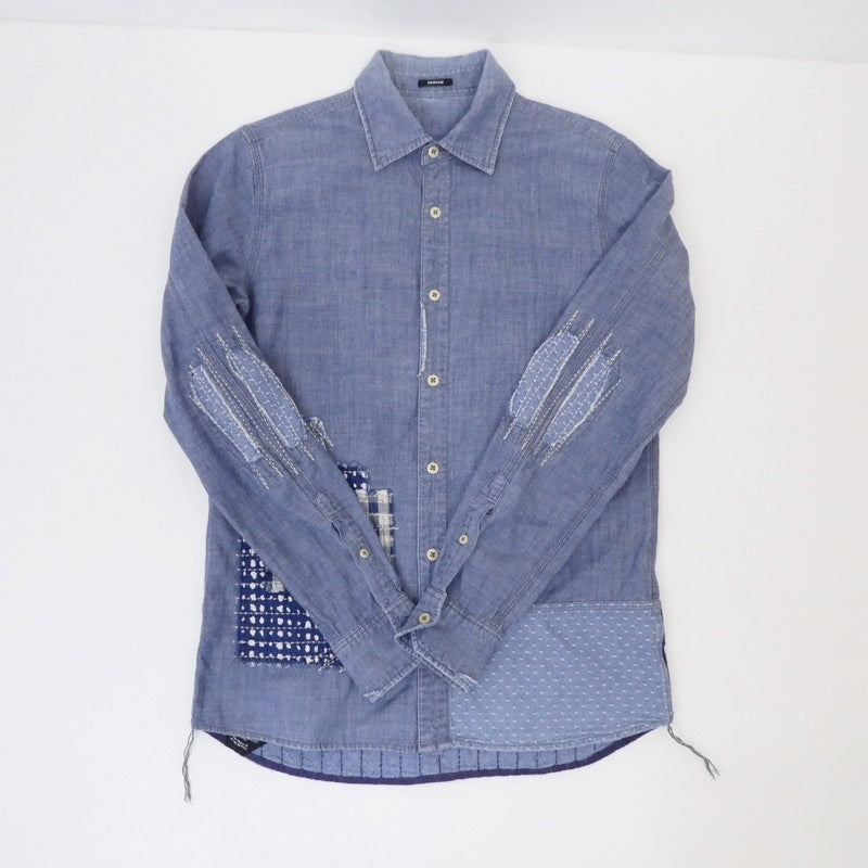 【中古】DENHAM | デンハム FORD BORO SHIRT ASC 長袖シャツ インディゴ サイズ:M