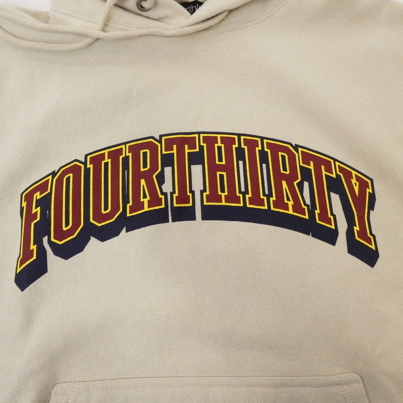 【中古】430 - FOURTHIRTY - | フォーサーティー ARCH COLLAGE P/O PARKA パーカー 22-175 ベージュ