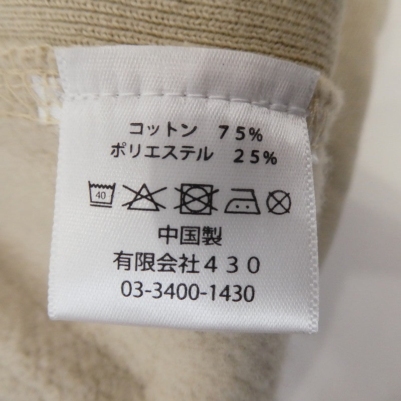 【中古】430 - FOURTHIRTY - | フォーサーティー ARCH COLLAGE P/O PARKA パーカー 22-175 ベージュ
