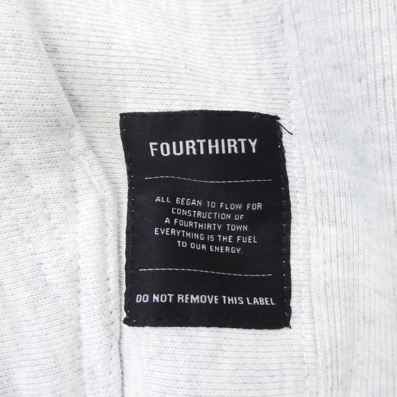 【中古】430 - FOURTHIRTY - | フォーサーティー ARCH COLLAGE P/O PARKA パーカー 22-175 グレー