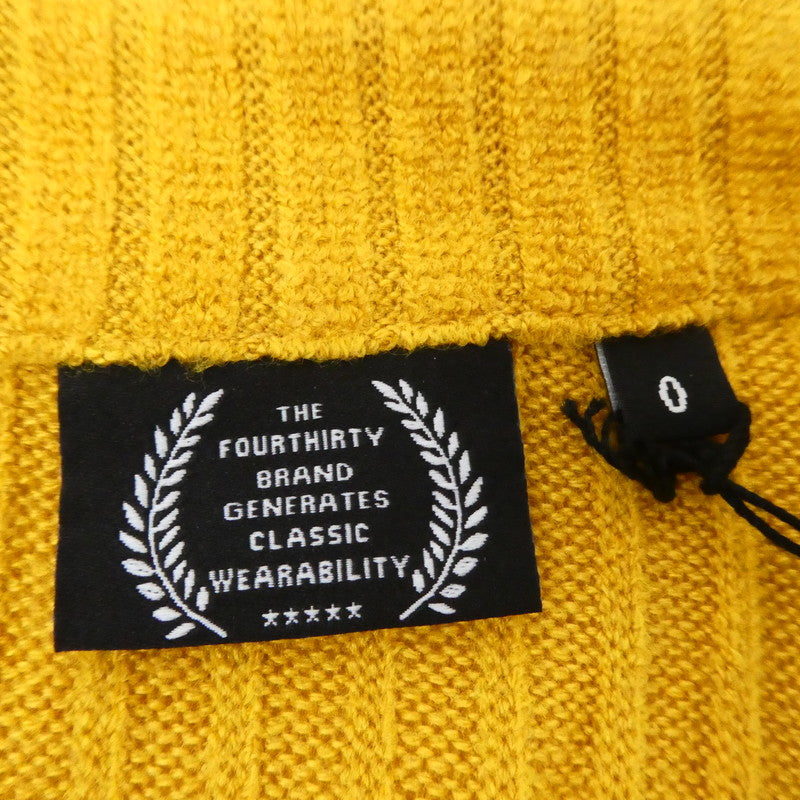 【中古】430 - FOURTHIRTY - | フォーサーティー NB CARDIGAN カーディガン 22-142 イエロー