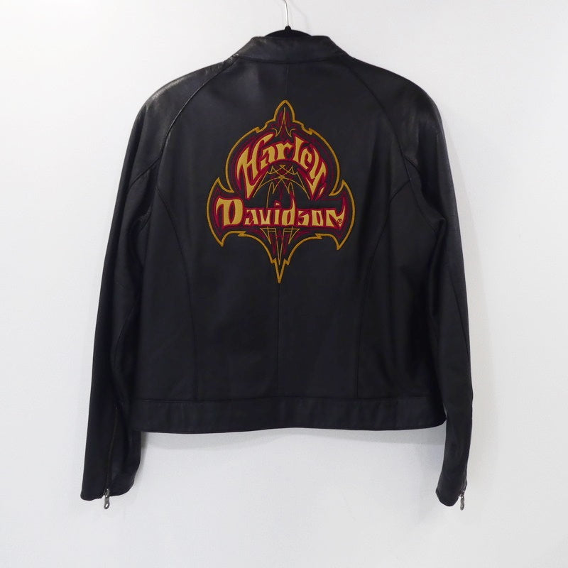 【中古】HARLEY-DAVIDSON | ハーレーダビットソン ライダースジャケット 97008-06VW ブラック