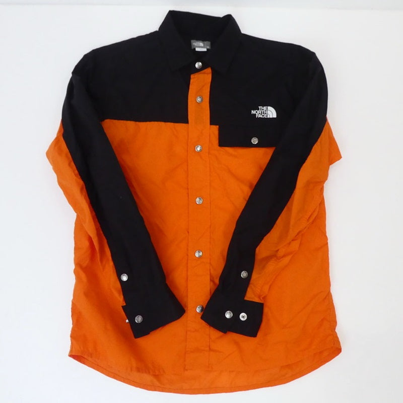 【中古】THE NORTH FACE | ザ・ノースフェイス L/S NUPTSE SHIRT 長袖シャツ NR11961 オレンジ サイズ:XS