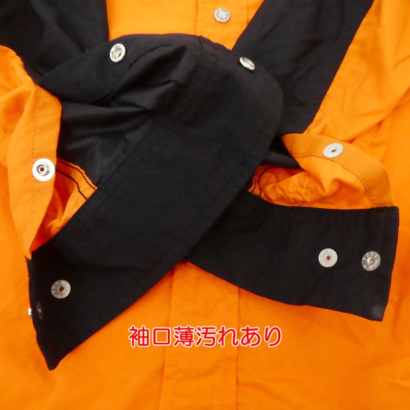 【中古】THE NORTH FACE | ザ・ノースフェイス L/S NUPTSE SHIRT 長袖シャツ NR11961 オレンジ サイズ:XS