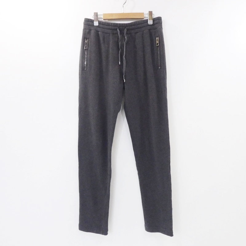 【中古】DOLCE & GABBANA | ドルチェアンドガッバーナ ロゴプレート パンツ G4HXAT/G7ZXD グレー サイズ:44