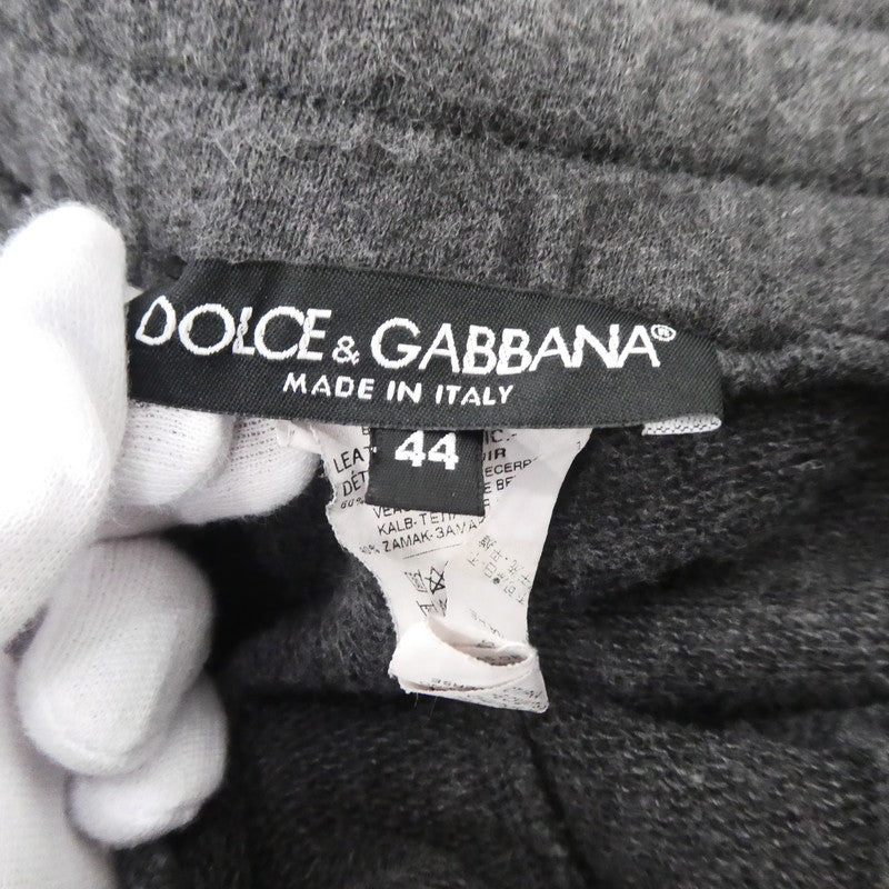 【中古】DOLCE & GABBANA | ドルチェアンドガッバーナ ロゴプレート パンツ G4HXAT/G7ZXD グレー サイズ:44