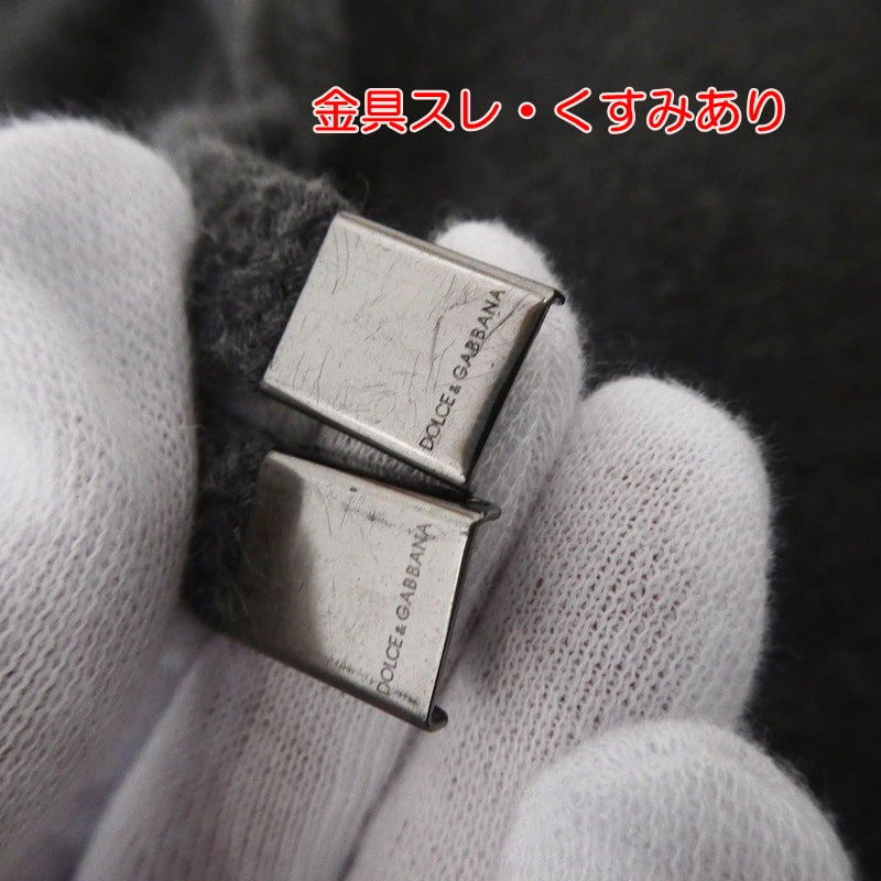 【中古】DOLCE & GABBANA | ドルチェアンドガッバーナ ロゴプレート パンツ G4HXAT/G7ZXD グレー サイズ:44