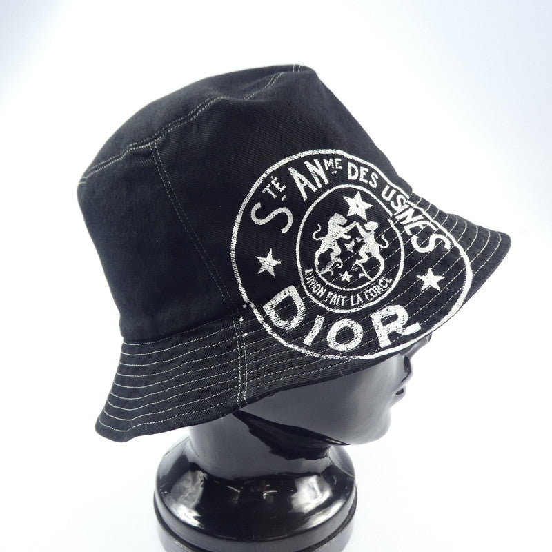 【中古】Christian Dior | クリスチャンディオール DIOR UNION ボブハット ハット 24BTI923E130 ブラック サイズ:58