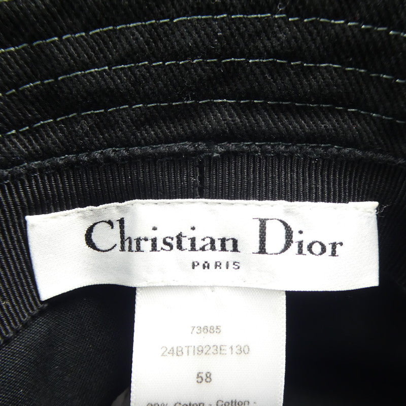 【中古】Christian Dior | クリスチャンディオール DIOR UNION ボブハット ハット 24BTI923E130 ブラック サイズ:58