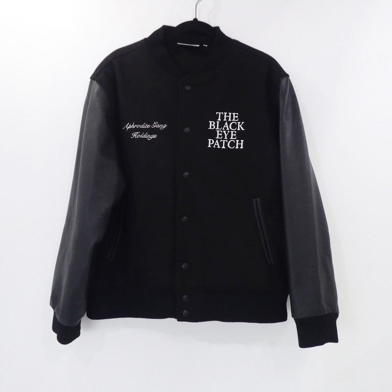【中古】APHRODITE GANG | アプロディーテギャングアフロディーテギャング AGH VARSITY JACKET スタジャン ブラック サイズ:L