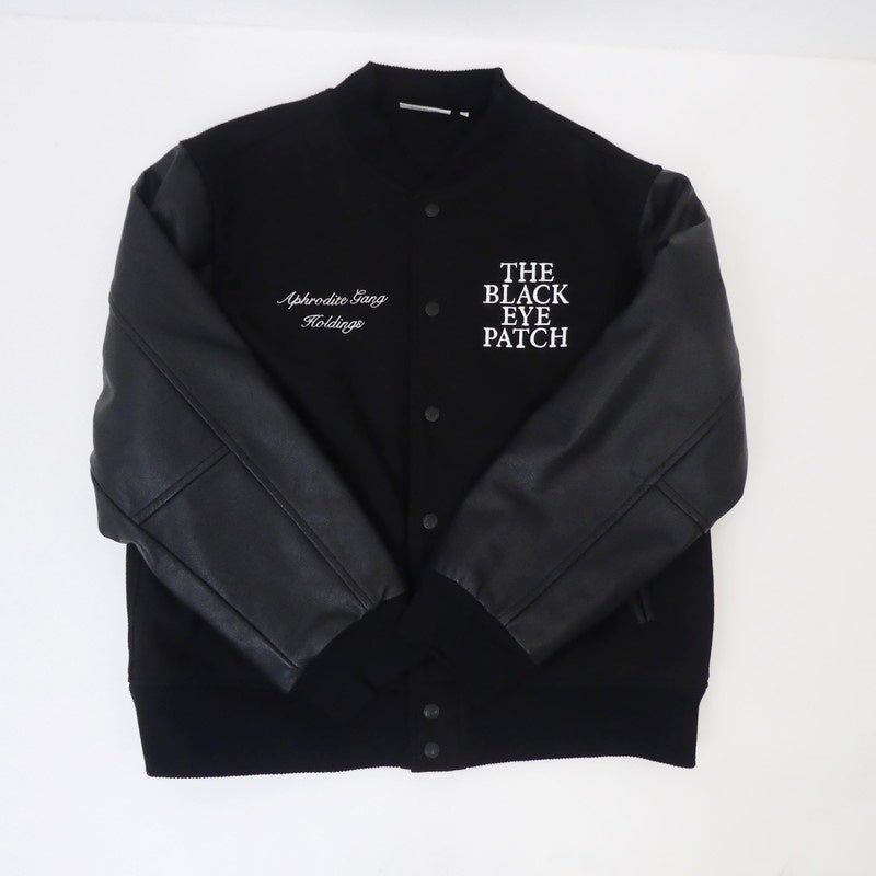 【中古】APHRODITE GANG | アプロディーテギャングアフロディーテギャング AGH VARSITY JACKET スタジャン ブラック サイズ:L