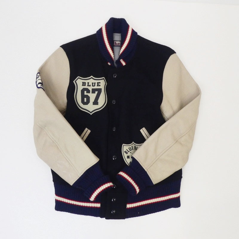 【中古】BLUE BLUE | ブルーブルー BLUE67 スタジャン ネイビー サイズ:1