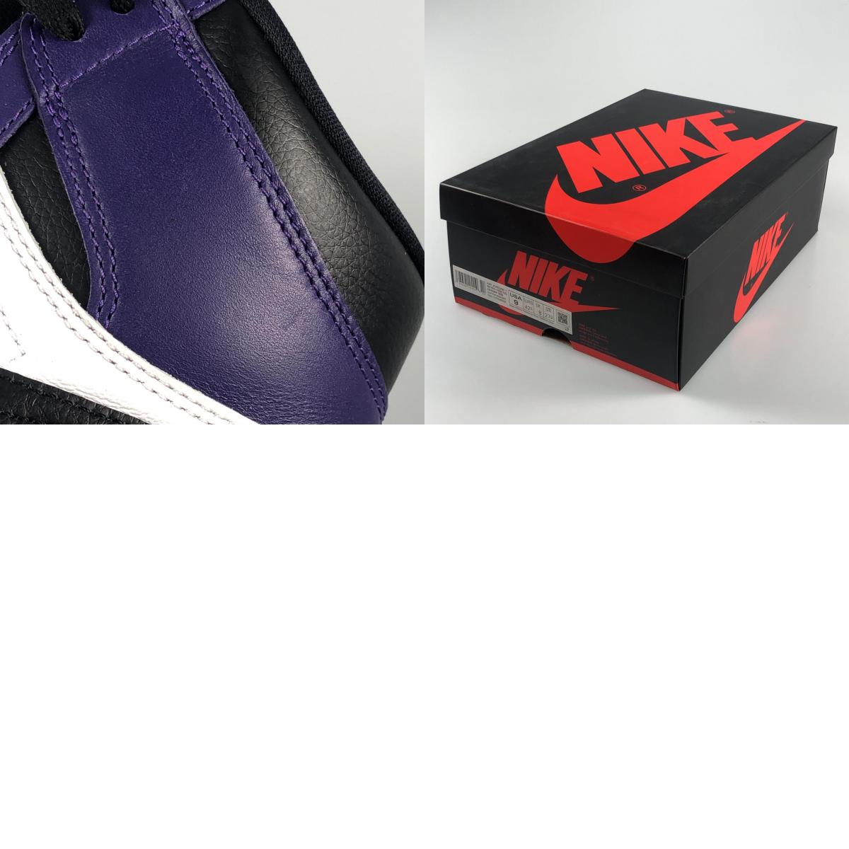 【中古】NIKE | ナイキ AIR JORDAN 1 RETRO HIGH OG スニーカー 555088-500 パープル 27cm