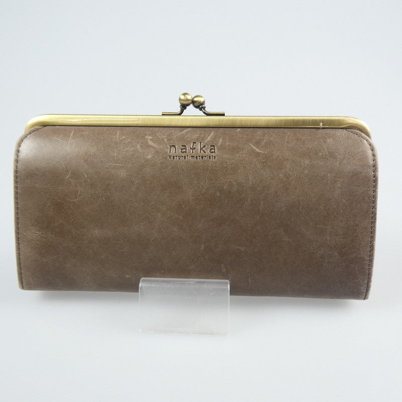 【中古】nafka | ナフカ TUULI 長財布 NFK-72001 ベージュ