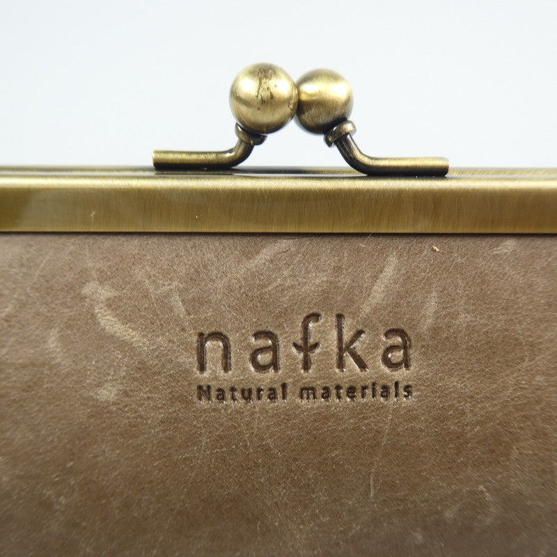 【中古】nafka | ナフカ TUULI 長財布 NFK-72001 ベージュ
