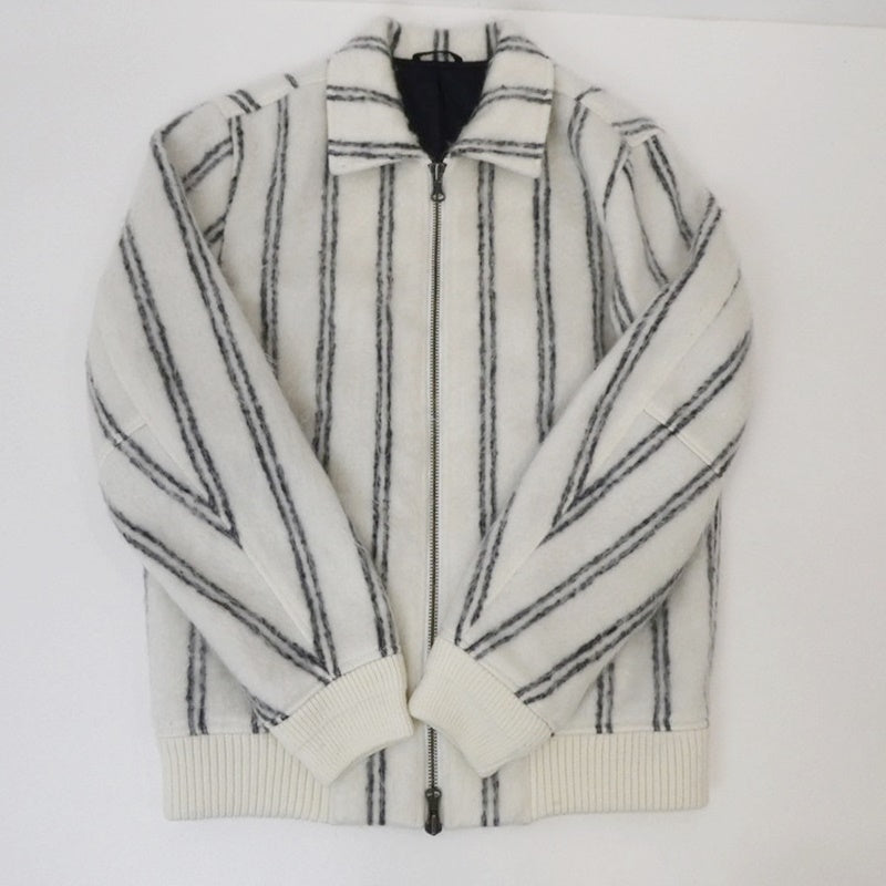 【中古】SATURDAYS NYC | サタデーズ サタデイズ Goose Bomber ブルゾン ホワイト サイズ:M
