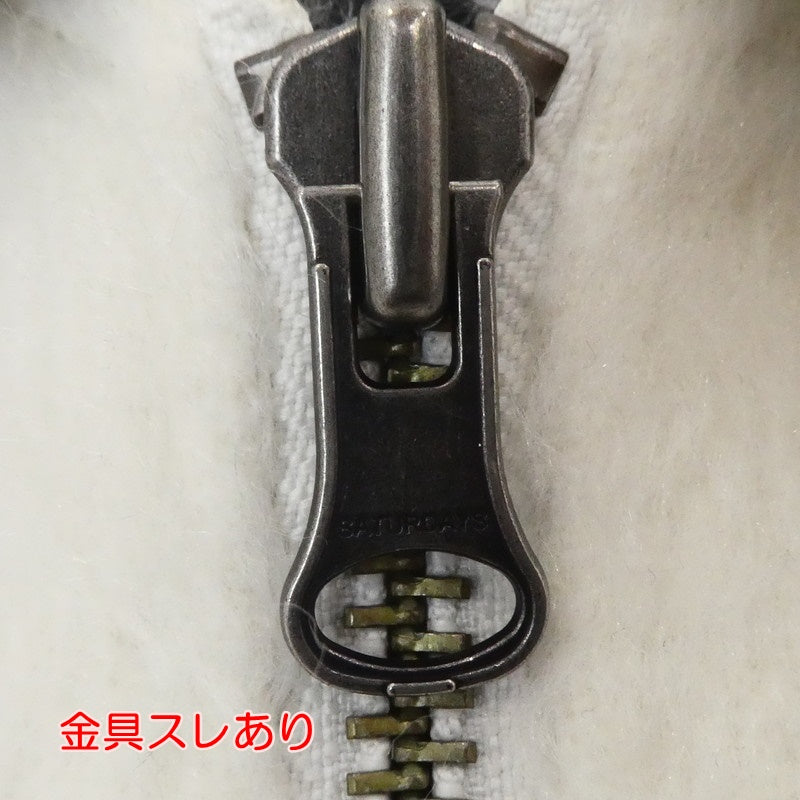 【中古】SATURDAYS NYC | サタデーズ サタデイズ Goose Bomber ブルゾン ホワイト サイズ:M