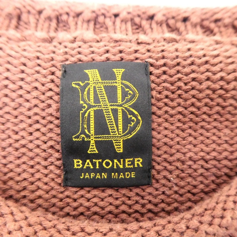 【中古】BATONER | バトナー OPEN-ENDYARN VEST ベスト BN-22SM-008 サイズ:3