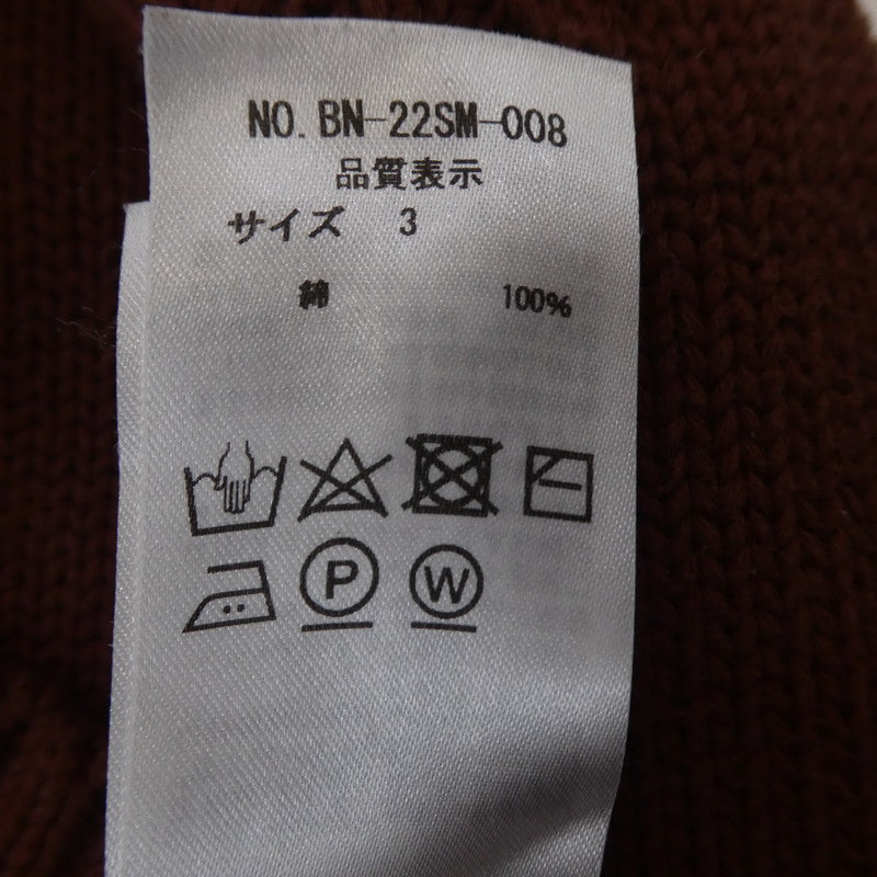 【中古】BATONER | バトナー OPEN-ENDYARN VEST ベスト BN-22SM-008 サイズ:3