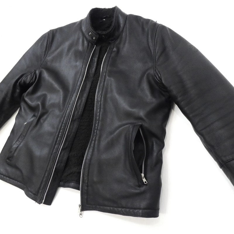 【中古】 レザー RLWJ008 ブラック サイズ:XL