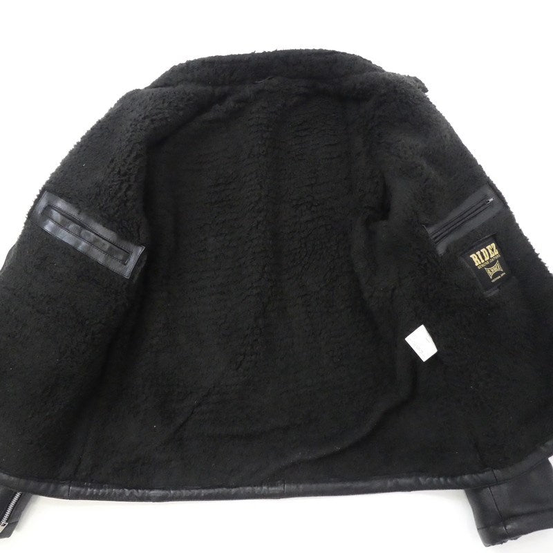 【中古】 レザー RLWJ008 ブラック サイズ:XL