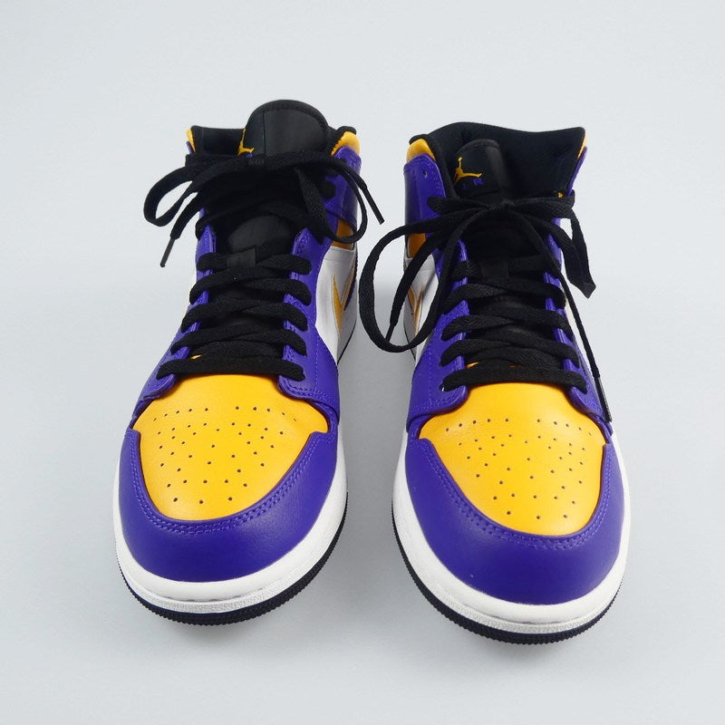 【中古】NIKE | ナイキ AIR JORDAN 1 MID "LAKERS" スニーカー DQ8426-517 28cm